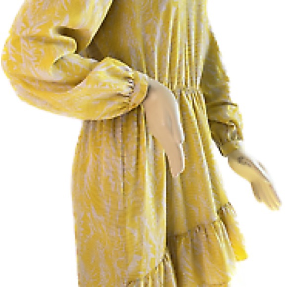 AWARE BY VERO MODA YELLOW MODEST DRESS - Picture 2 of 5